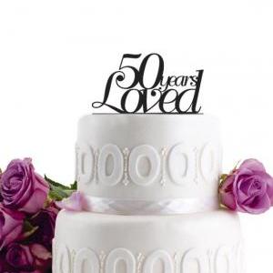 Anniversary Cake Topper - Wedding Cake Topper -..