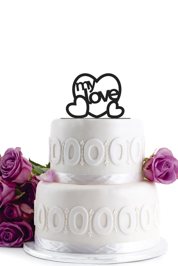 Anniversary Cake Topper - Wedding Cake Topper - Initial Wedding Decoration - Cake Decor - Personalized Wedding Cake Topper - Monogram Cake Topper