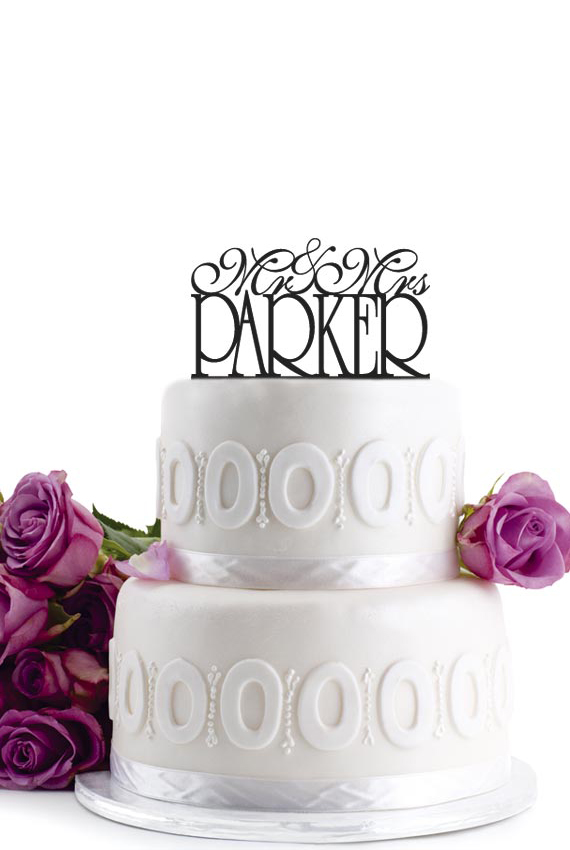 Birthday Cake Topper - Wedding Cake Topper - Initial Wedding Decoration - Cake Decor - Personalized Wedding Cake Topper - Monogram Cake Topper -