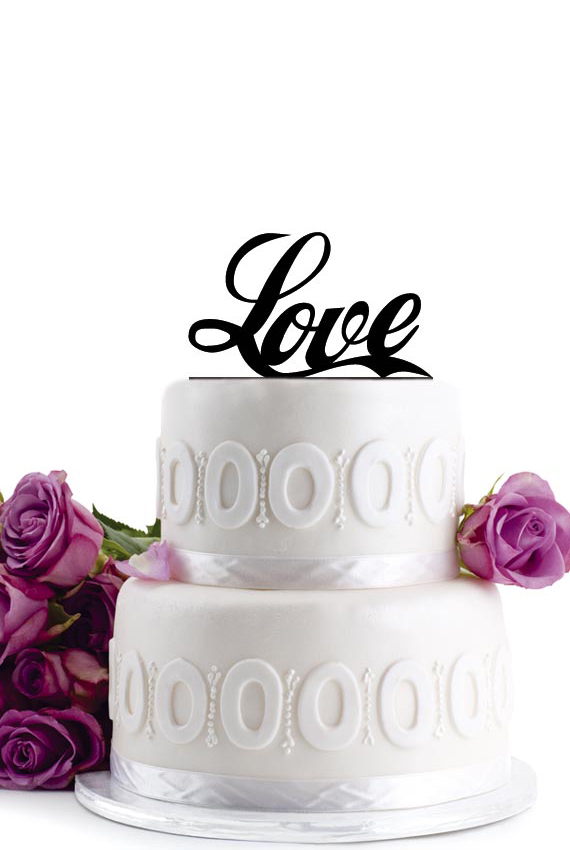 Wedding Cake Topper - Initial Wedding Decoration - Cake Decor - Personalized Wedding Cake Topper - Monogram Cake Topper - Anniversary Cake Topper